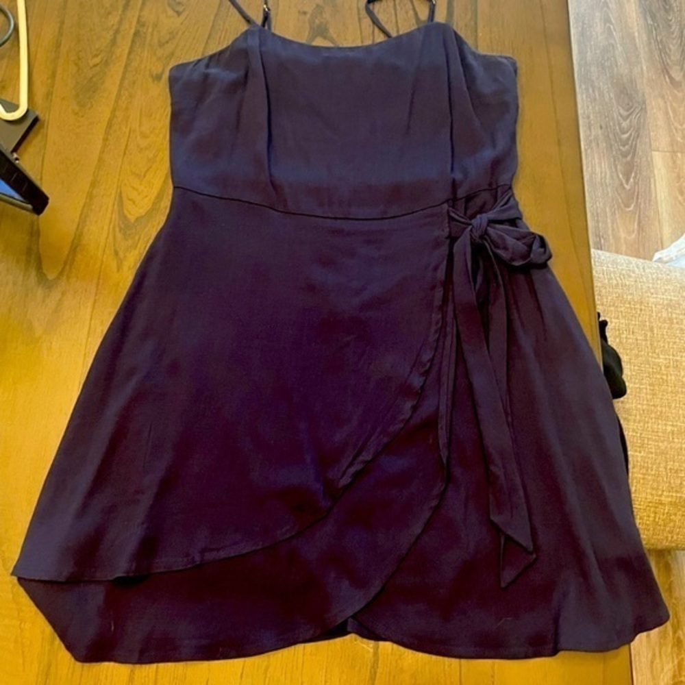 Altar’d State navy blue wrap dress in size M. A line